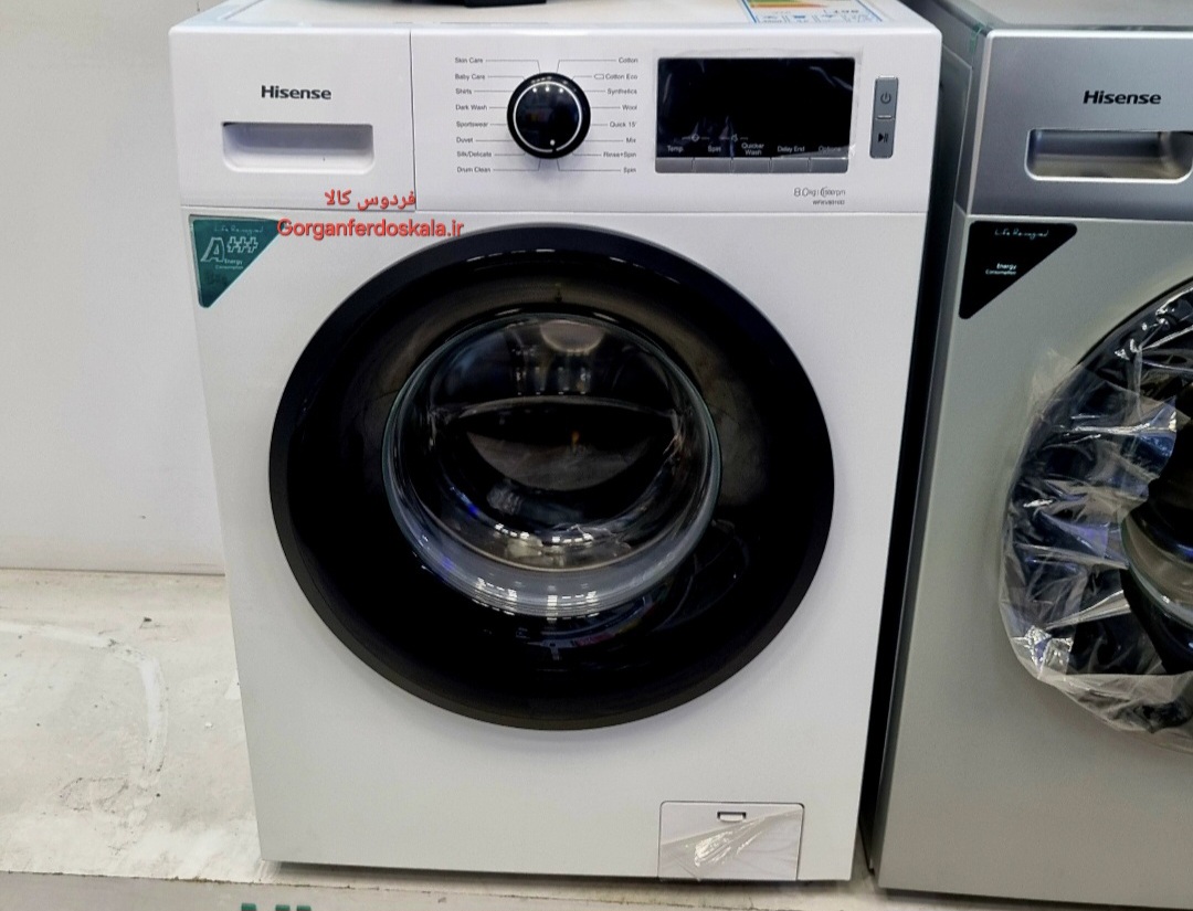 ماشین لباسشویی 8 کیلوگرم اتوماتیک هایسنس مدل wfkv8010dw